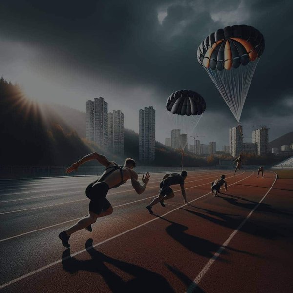 Quels sont les meilleurs drills de vitesse avec parachute pour les sprinteurs de 200 mètres?